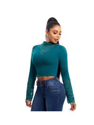 Blusa de moda azul