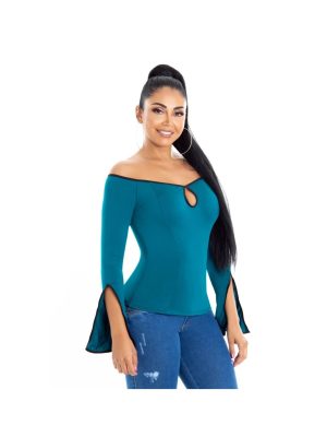 Blusa de moda Azul
