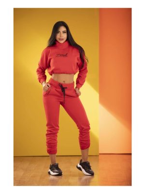 Conjunto Deportivo en Lycra rojo