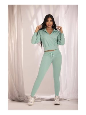 Conjunto Largo Chandal verde claro