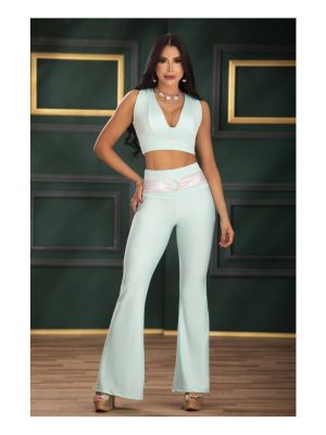 Conjunto de Lycra falda Azul Claro