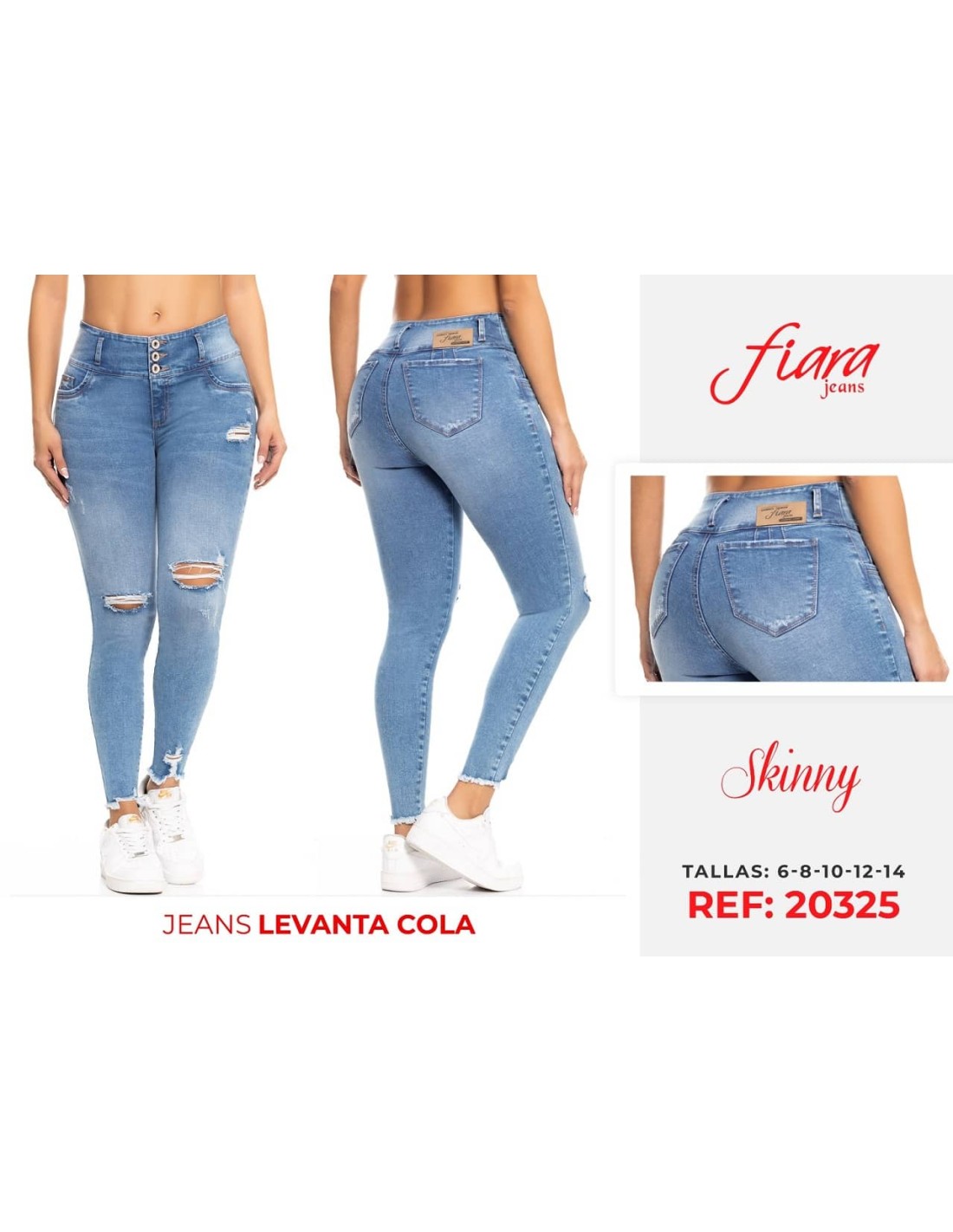 Pantalón Vaquero Fiara Azul