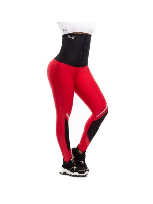 Leggin Deportivo Neopreno con Cierre Central Rojo