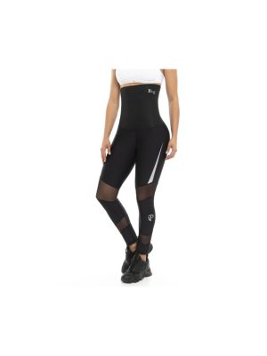 Leggin Deportivo Neopreno con Malla Negro