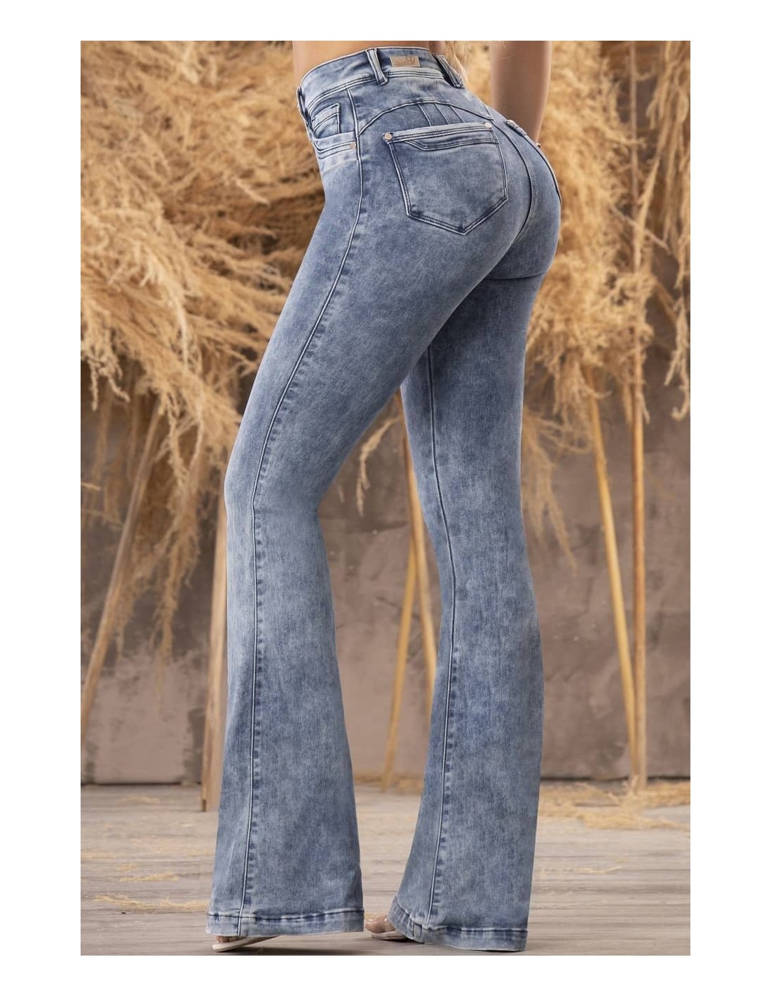 Pantalón Vaquero Capri Azul oscuro - Imagen 2