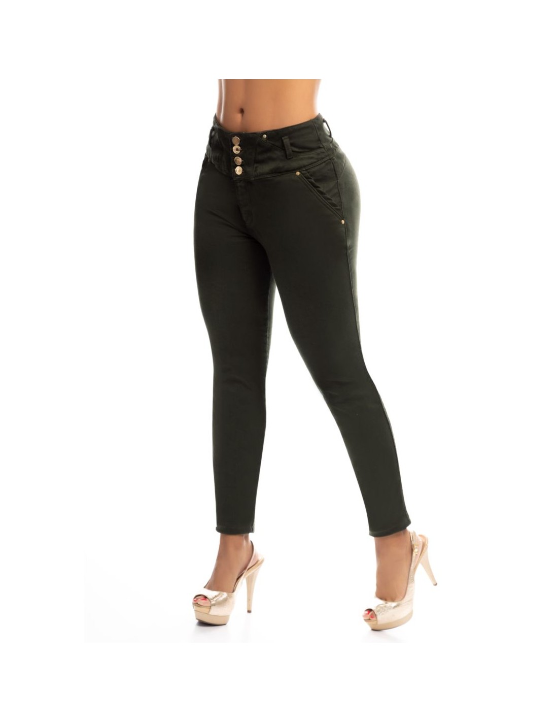 Pantalón Vaquero Verde oscuro