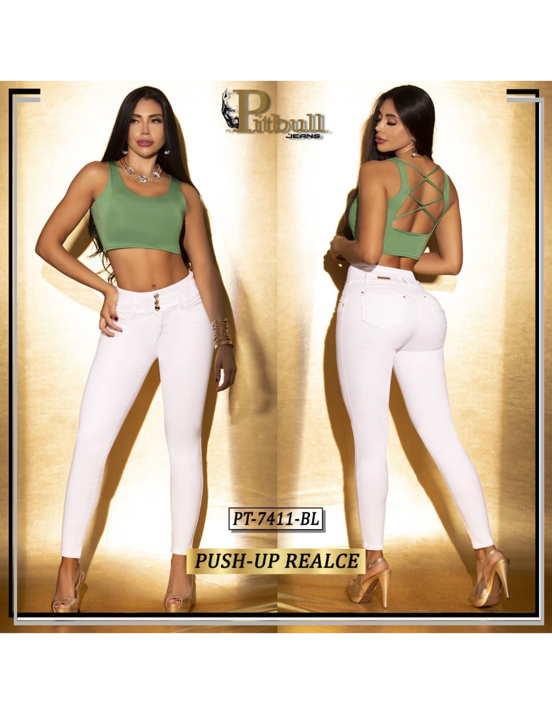 Pantalón Vaquero Blanco - Imagen 4